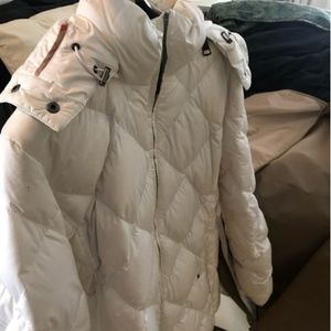 Burberry Brit White Puffer Coat